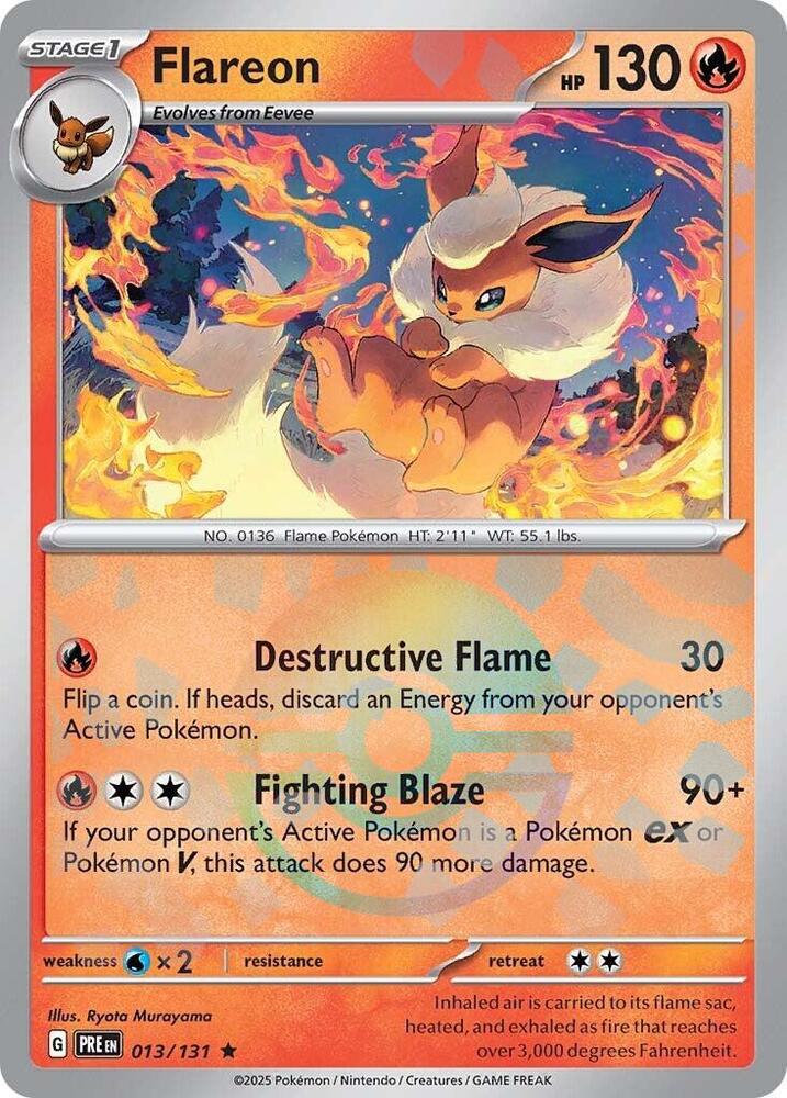 Flareon (013/131) (Poke Ball Pattern) [Scarlet & Violet: Prismatic Evolutions] | Good Games North