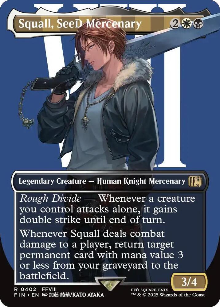 Squall SeeD Mercenary Borderless (FINAL FANTASY)  | Good Games North