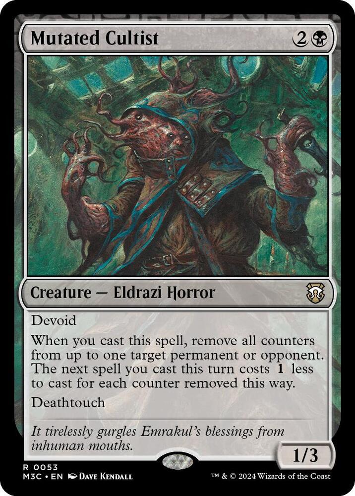 Mutated Cultist 53/411 (Commander: Modern Horizons 3)  - Ripple Foil | Good Games North
