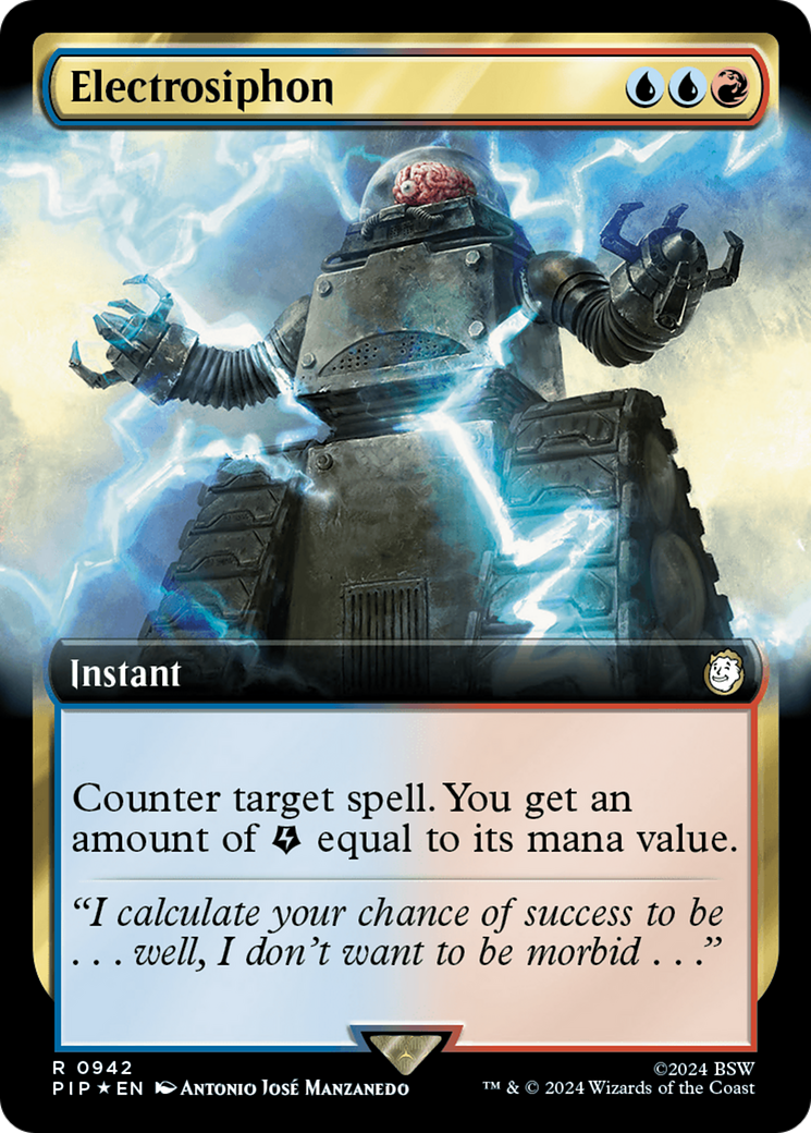 Electrosiphon (Extended Art) (Surge Foil) [Fallout] | Good Games North