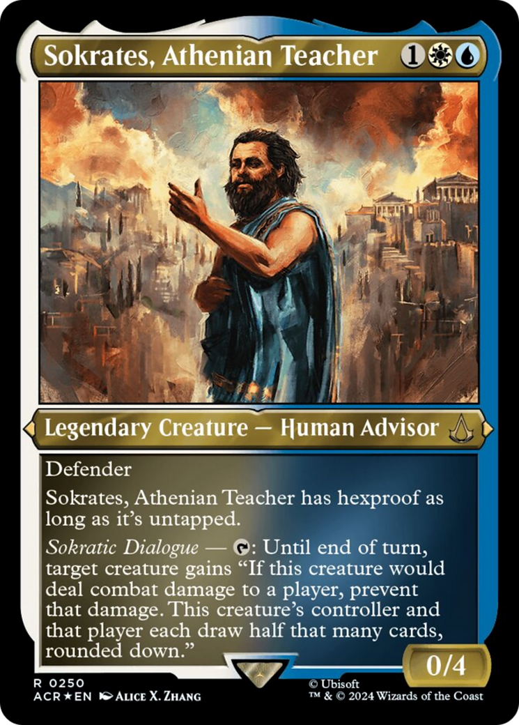 Sokrates, Athenian Teacher (Foil Etched) [Assassin's Creed] | Good Games North