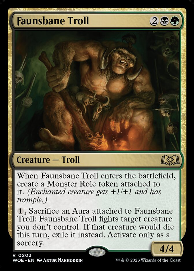 Faunsbane Troll 203 (Wilds of Eldraine)  | Good Games North