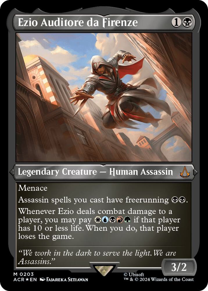 Ezio Auditore da Firenze Foil Etched (Universes Beyond: Assassin's Creed)  - Foil | Good Games North