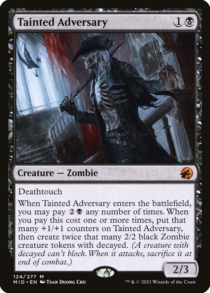 Tainted Adversary (Innistrad: Midnight Hunt)  - Foil | Good Games North