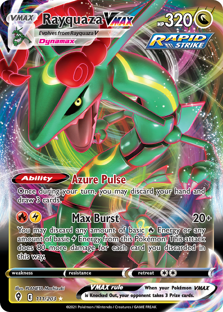 Rayquaza VMAX (111/203) (Jumbo Card) [Sword & Shield: Evolving Skies] | Good Games North