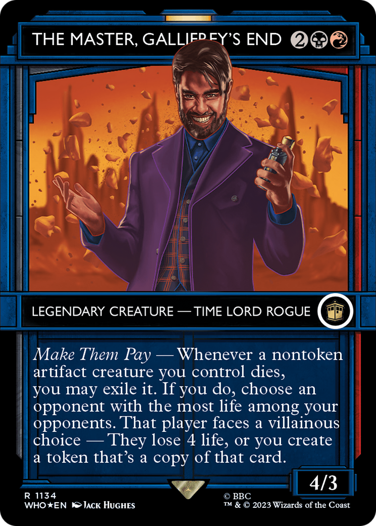 The Master, Gallifrey's End (Showcase) (Surge Foil) [Doctor Who] | Good Games North