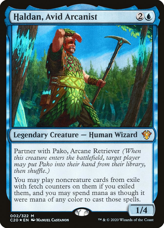 Haldan, Avid Arcanist (Commander 2020)  - Foil | Good Games North