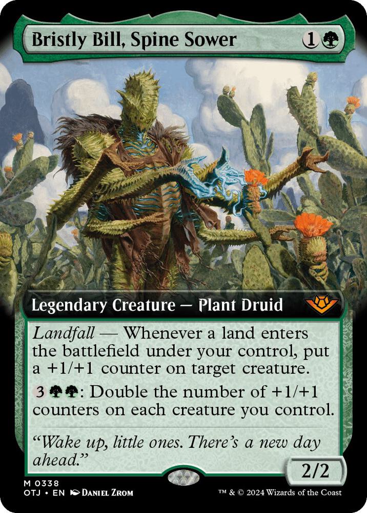 Bristly Bill, Spine Sower 338/286 (Outlaws of Thunder Junction)  - Extended Art | Good Games North