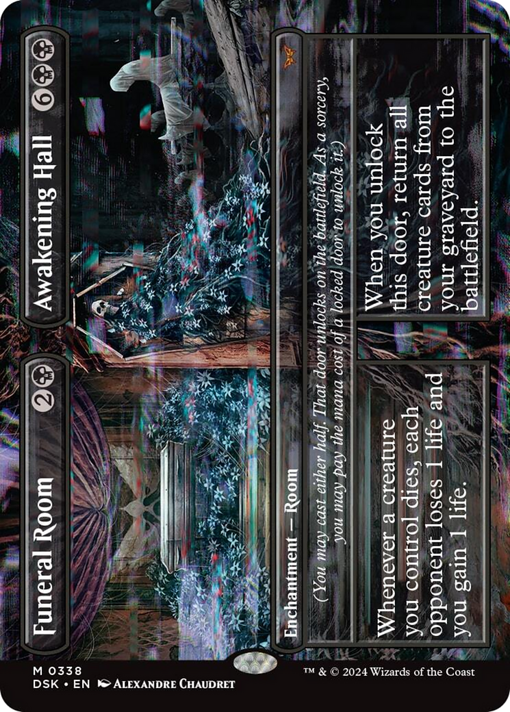 Funeral Room // Awakening Hall (Borderless) [Duskmourn: House of Horror] | Good Games North