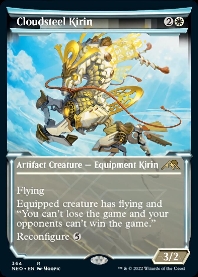 Cloudsteel Kirin (Showcase Soft Glow) [Kamigawa: Neon Dynasty] | Good Games North
