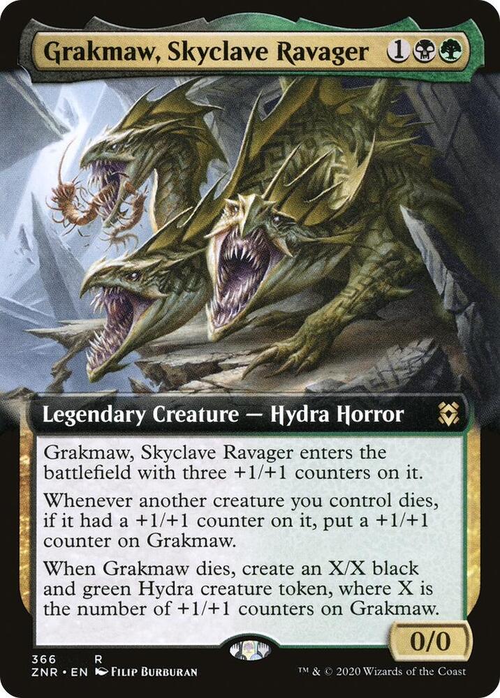 Grakmaw Skyclave Ravager Extended Art (Zendikar Rising)  - Foil | Good Games North