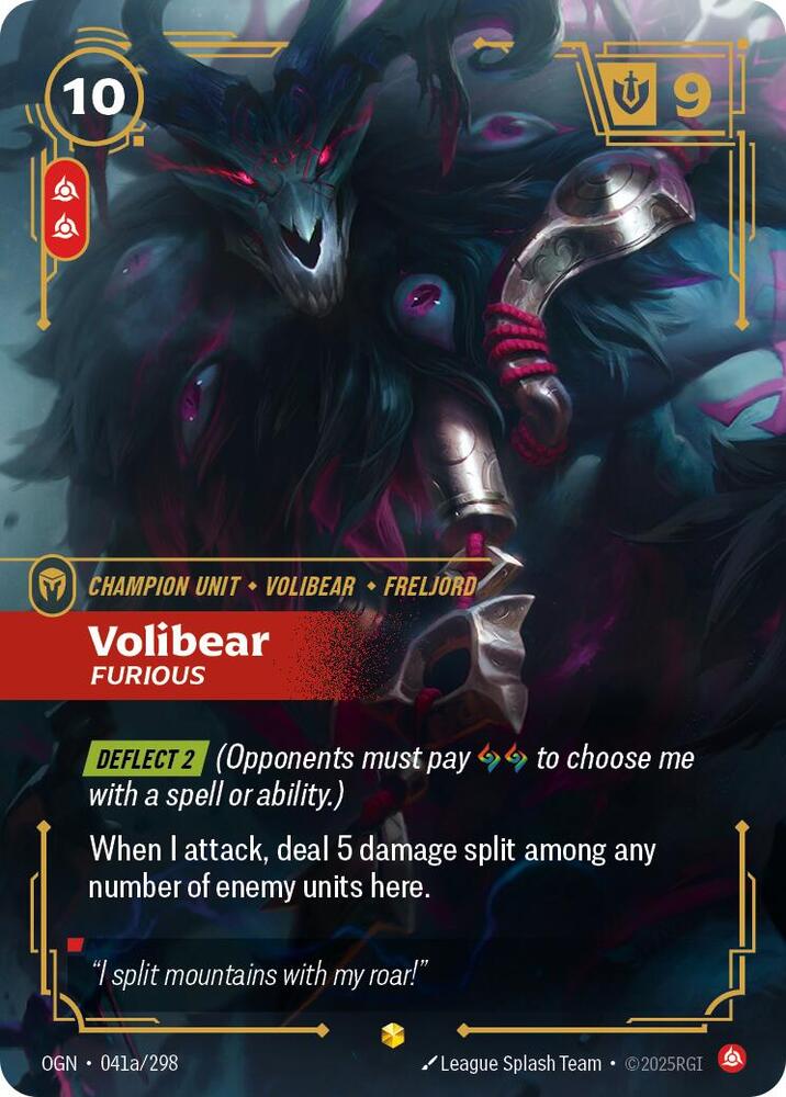 Volibear Furious Alternate Art (Origins)  - Foil | Good Games North