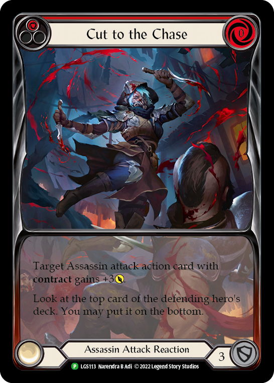 Cut to the Chase (Red) [LGS113] (Promo)  Rainbow Foil | Good Games North