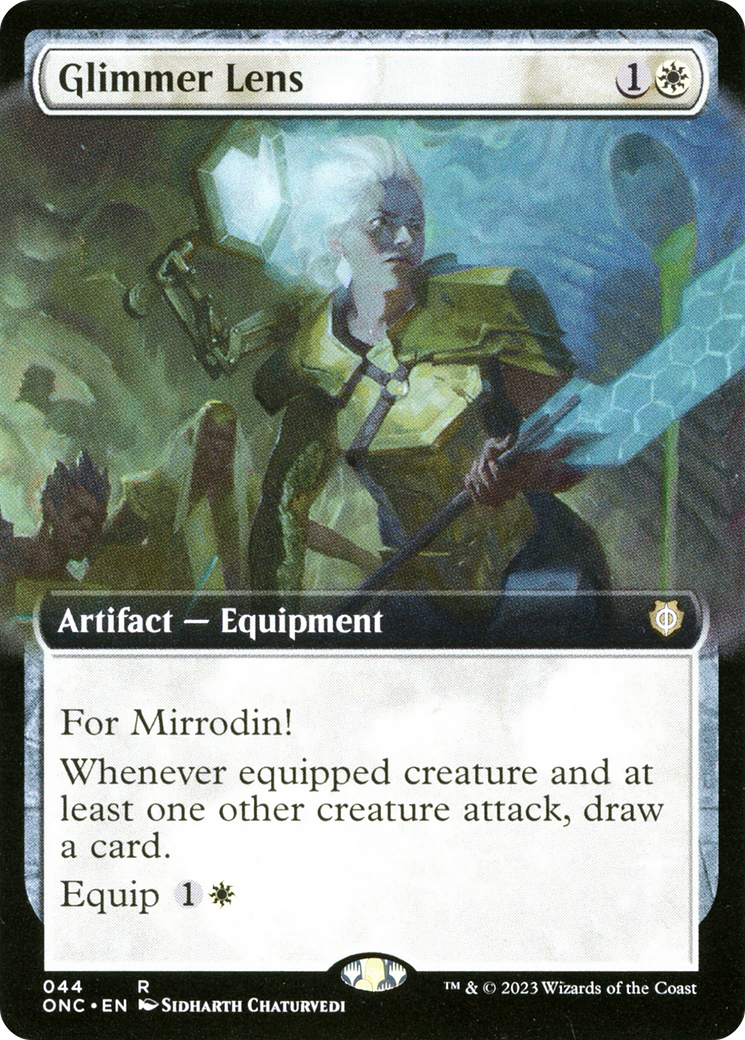 Glimmer Lens (Extended Art) [Phyrexia: All Will Be One Commander] | Good Games North