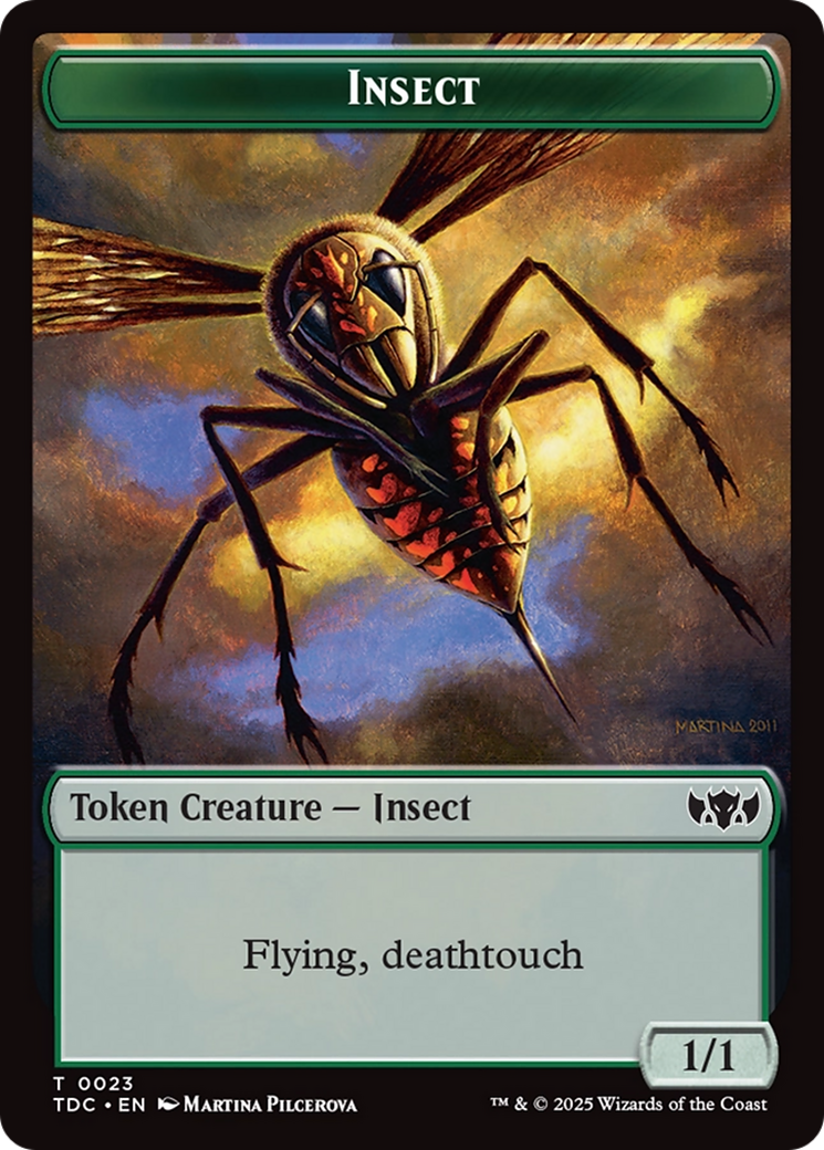 Insect (0023) // Wall Double-Sided Token [Tarkir: Dragonstorm Commander Tokens] | Good Games North