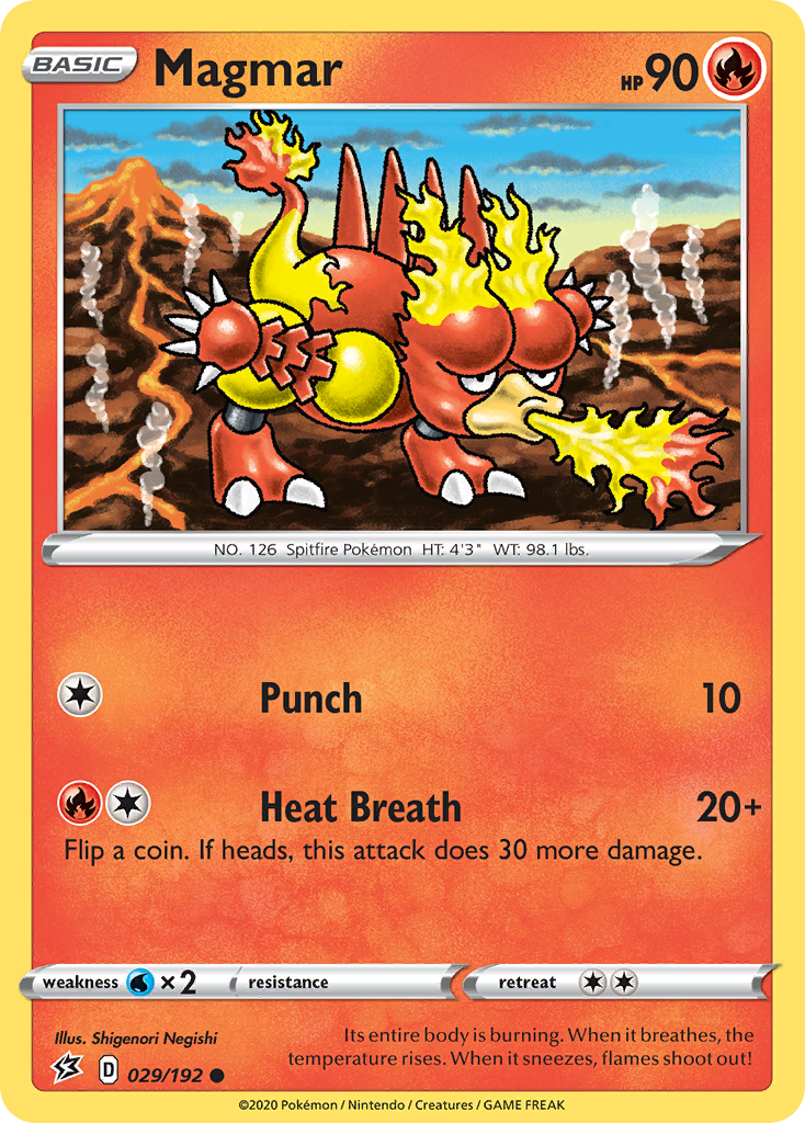 Magmar (029/192) [Sword & Shield: Rebel Clash] | Good Games North
