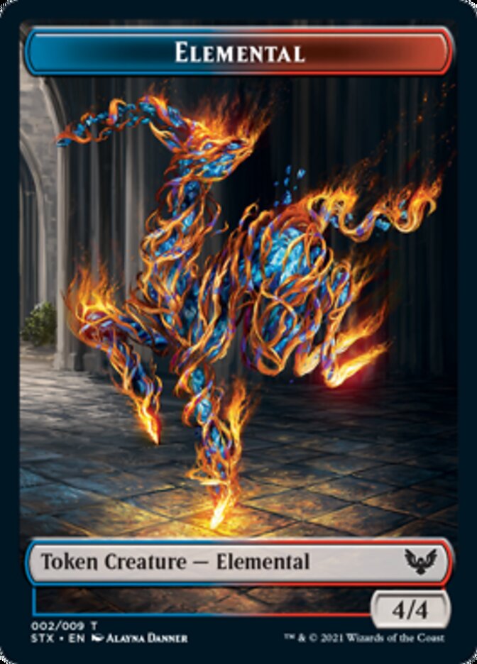 Elemental // Inkling Double-Sided Token [Strixhaven: School of Mages Tokens] | Good Games North