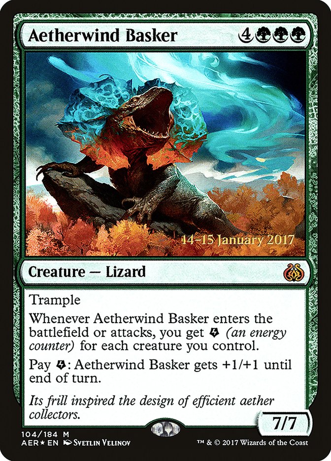 Aetherwind Basker [Aether Revolt Prerelease Promos] | Good Games North