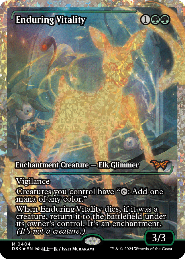 Enduring Vitality (Japan Showcase Fracture Foil) [Duskmourn: House of Horror] | Good Games North