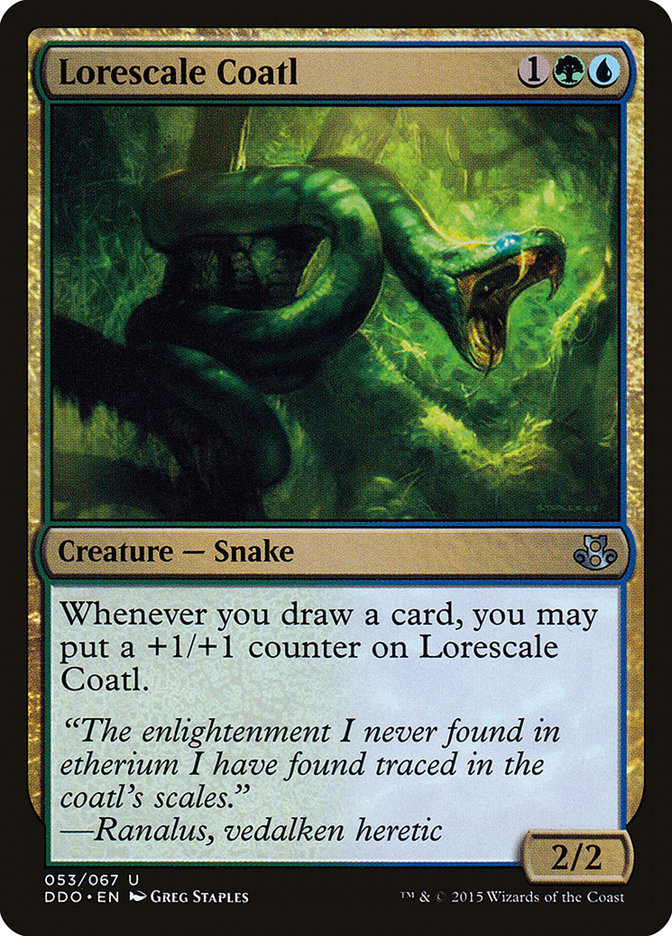 Lorescale Coatl [Duel Decks: Elspeth vs. Kiora] | Good Games North