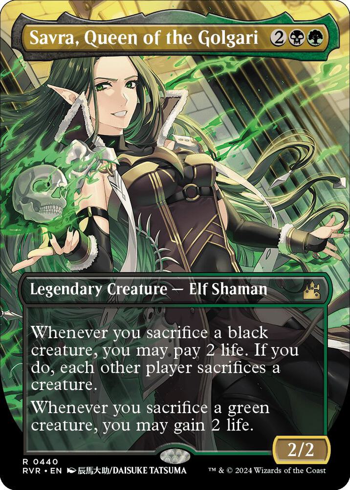Savra, Queen of the Golgari 440/291 (Ravnica Remastered)  - Borderless | Good Games North