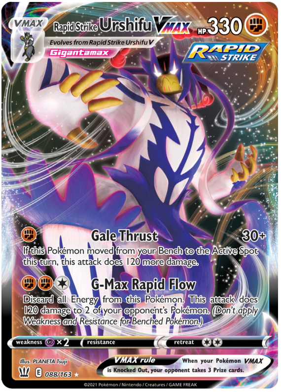 Rapid Strike Urshifu VMAX (088/163) [Sword & Shield: Battle Styles] | Good Games North