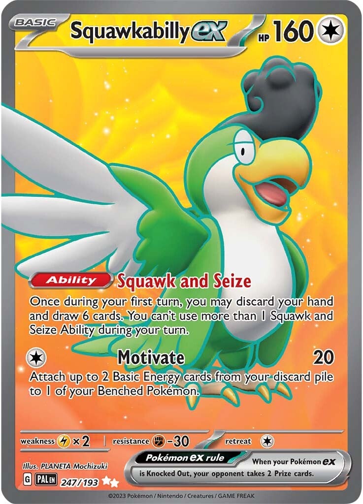 Squawkabilly ex (247/193) [Scarlet & Violet: Paldea Evolved] | Good Games North