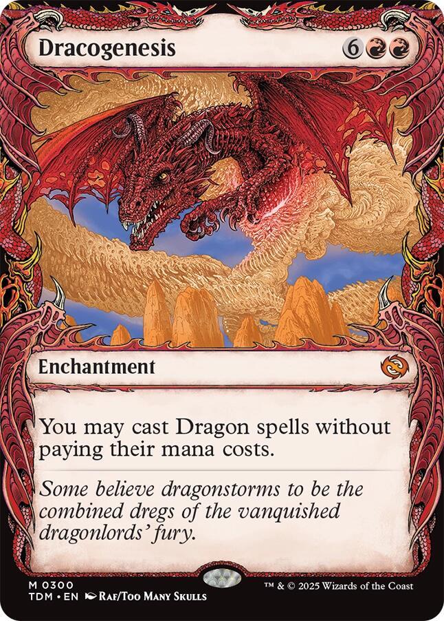Dracogenesis 300 (Tarkir: Dragonstorm)  - Showcase Foil | Good Games North