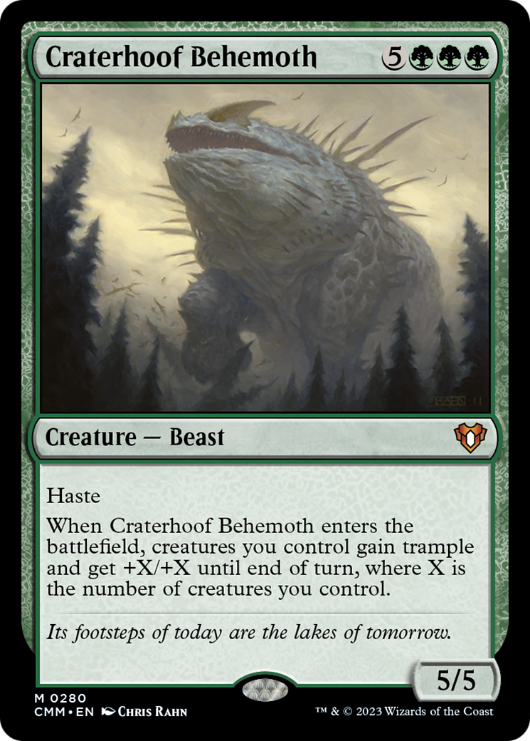 Craterhoof Behemoth [Commander Masters] | Good Games North