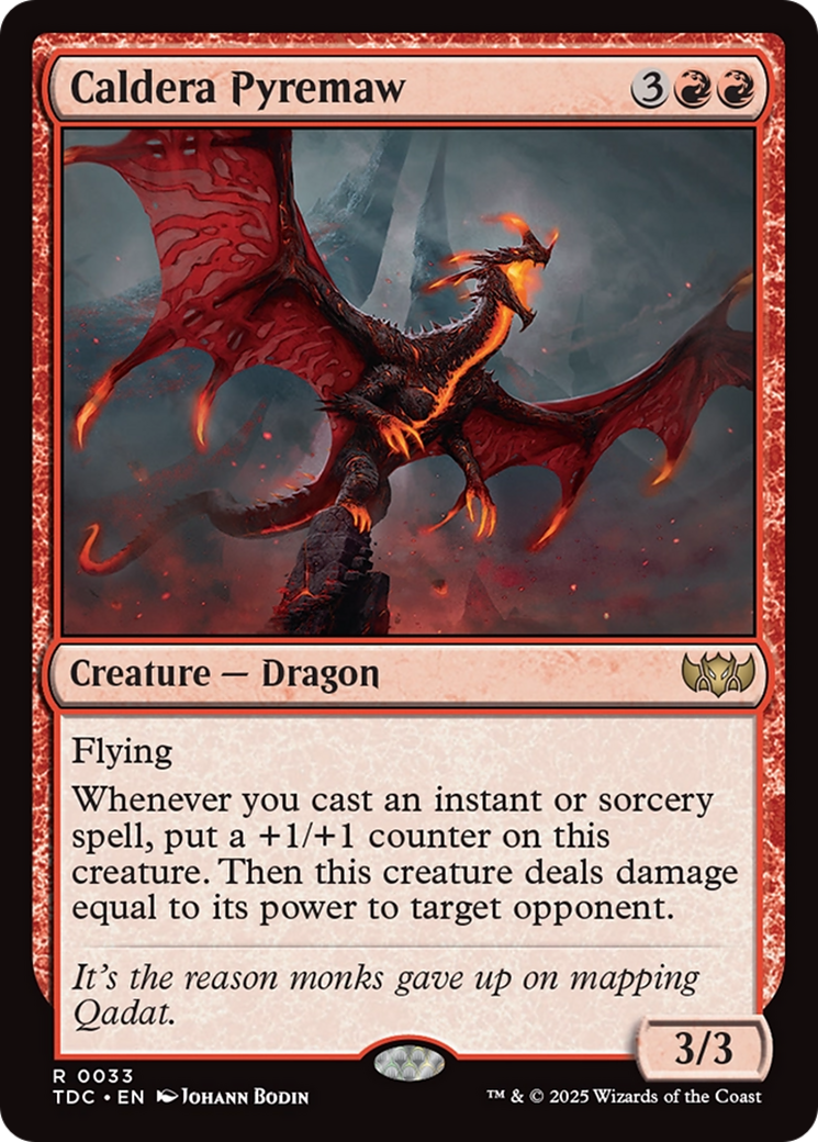 Caldera Pyremaw [Tarkir: Dragonstorm Commander] | Good Games North