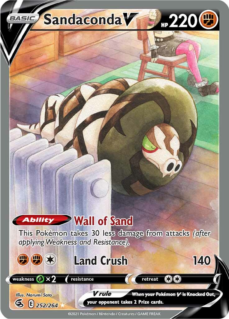 Sandaconda V (252/264) [Sword & Shield: Fusion Strike] | Good Games North