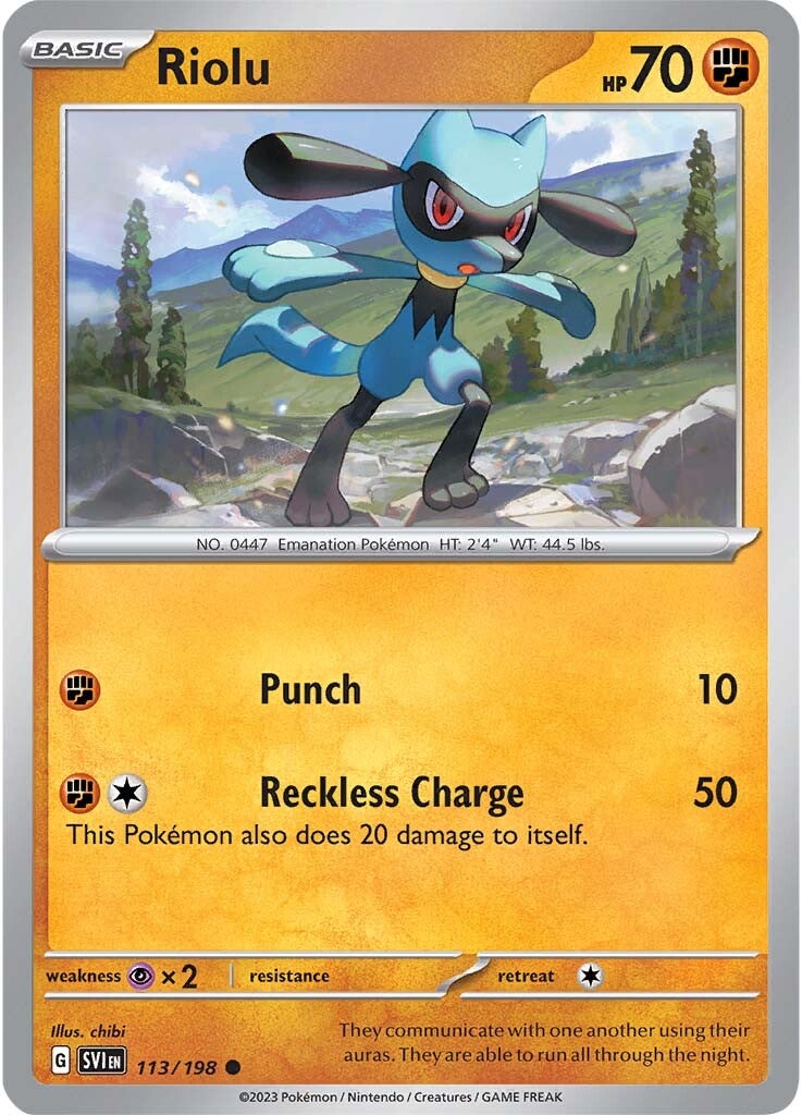 Riolu (113/198) [Scarlet & Violet: Base Set] | Good Games North