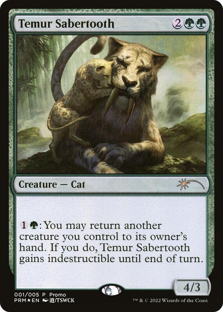 Temur Sabertooth (Unique and Miscellaneous Promos)  - Foil | Good Games North