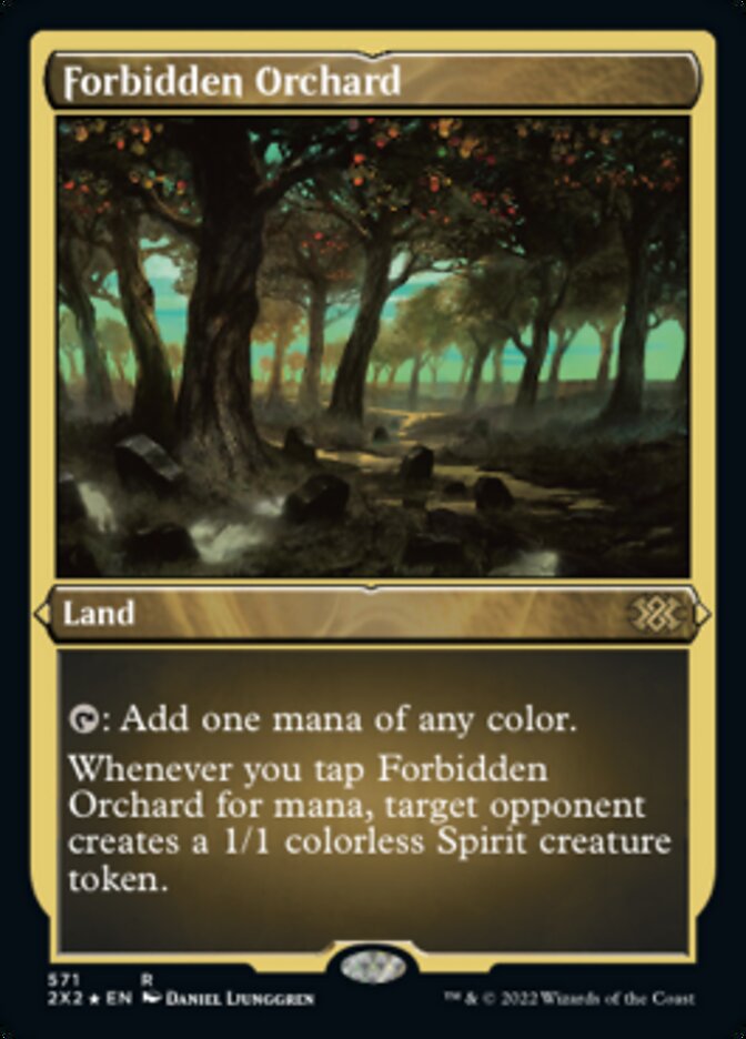 Forbidden Orchard (Foil Etched) [Double Masters 2022] | Good Games North