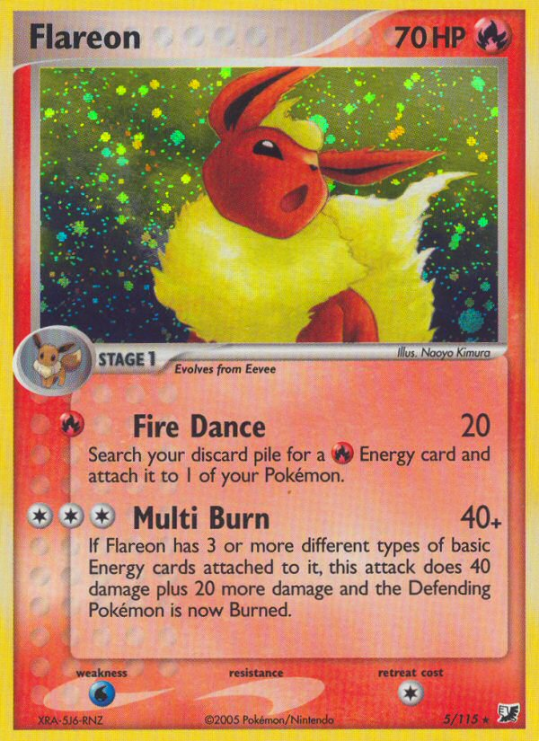 Flareon (5/115) [EX: Unseen Forces] | Good Games North