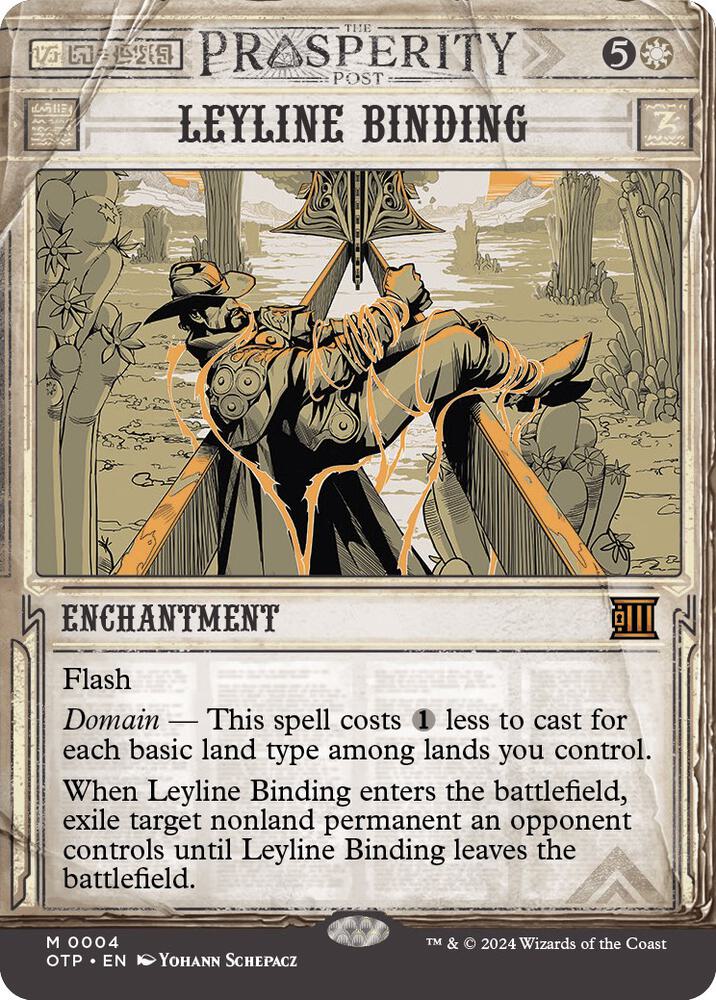 Leyline Binding (Outlaws of Thunder Junction: Breaking News)  - Foil | Good Games North