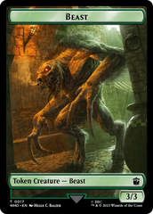 Human Rogue // Beast Double-Sided Token [Doctor Who Tokens] | Good Games North