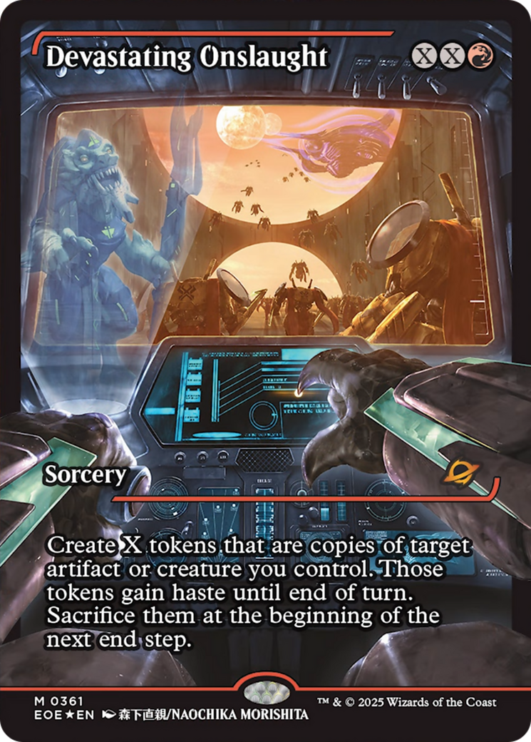 Devastating Onslaught (0361) (Showcase) [Edge of Eternities] | Good Games North