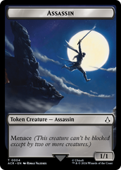 Assassin // Human Rogue Double-Sided Token [Assassin's Creed Tokens] | Good Games North
