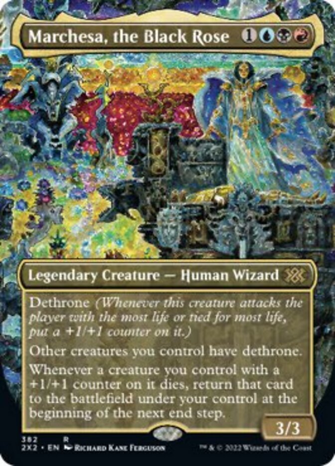 Marchesa, the Black Rose (Borderless Alternate Art) [Double Masters 2022] | Good Games North