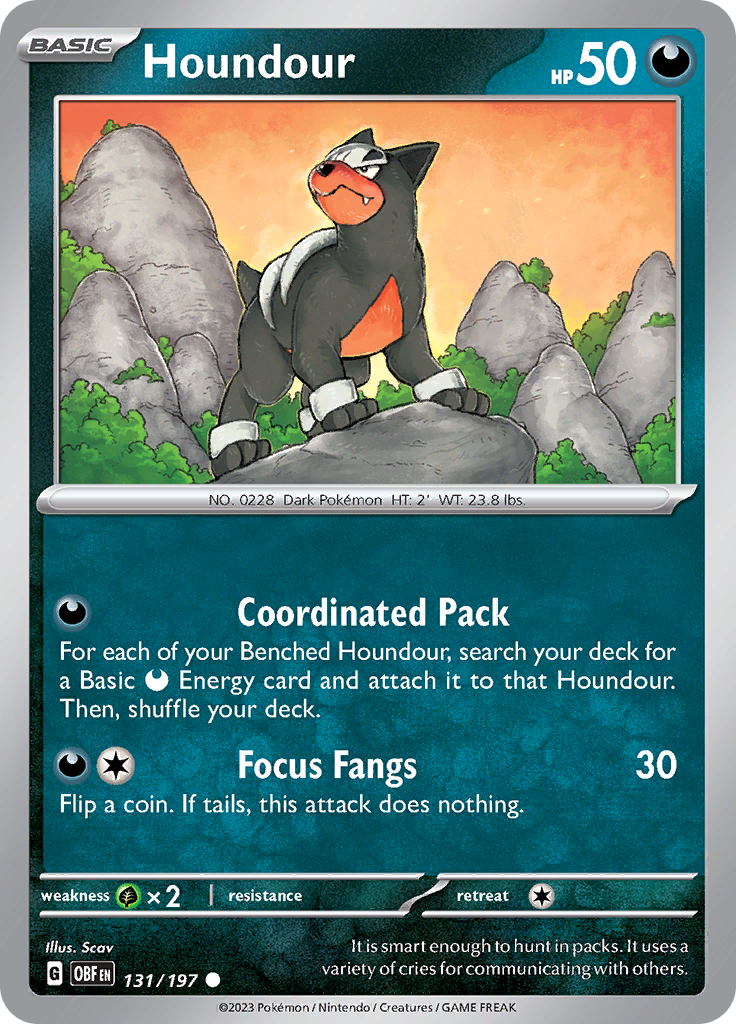 Houndour (131/197) [Scarlet & Violet: Obsidian Flames] | Good Games North
