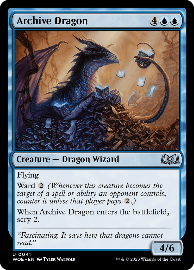 Archive Dragon [Wilds of Eldraine] | Good Games North