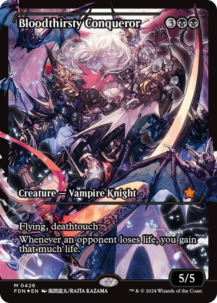 Bloodthirsty Conqueror 426/291 (Foundations)  - Showcase Foil | Good Games North