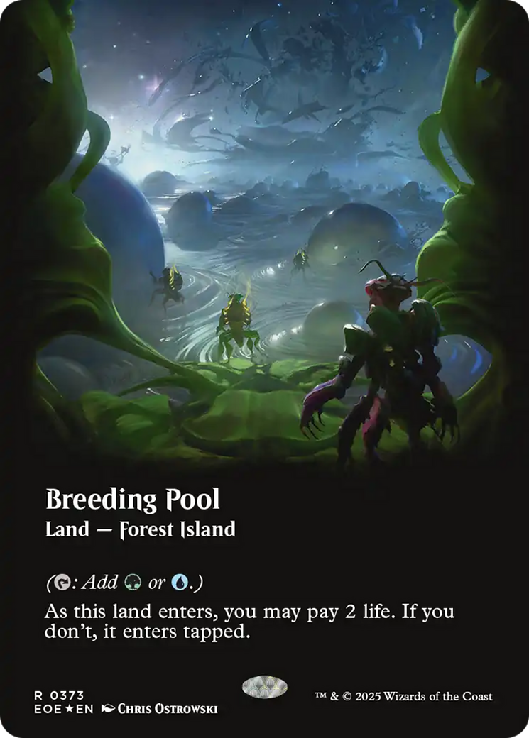Breeding Pool (Borderless) (Galaxy Foil) [Edge of Eternities] | Good Games North