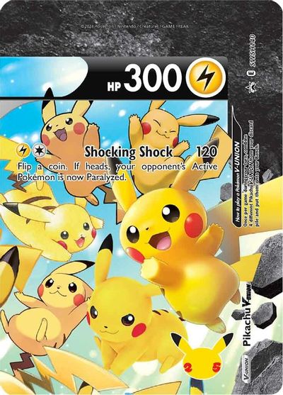 Pikachu V-UNION (SWSH140) (Celebrations) [Sword & Shield: Black Star Promos] | Good Games North