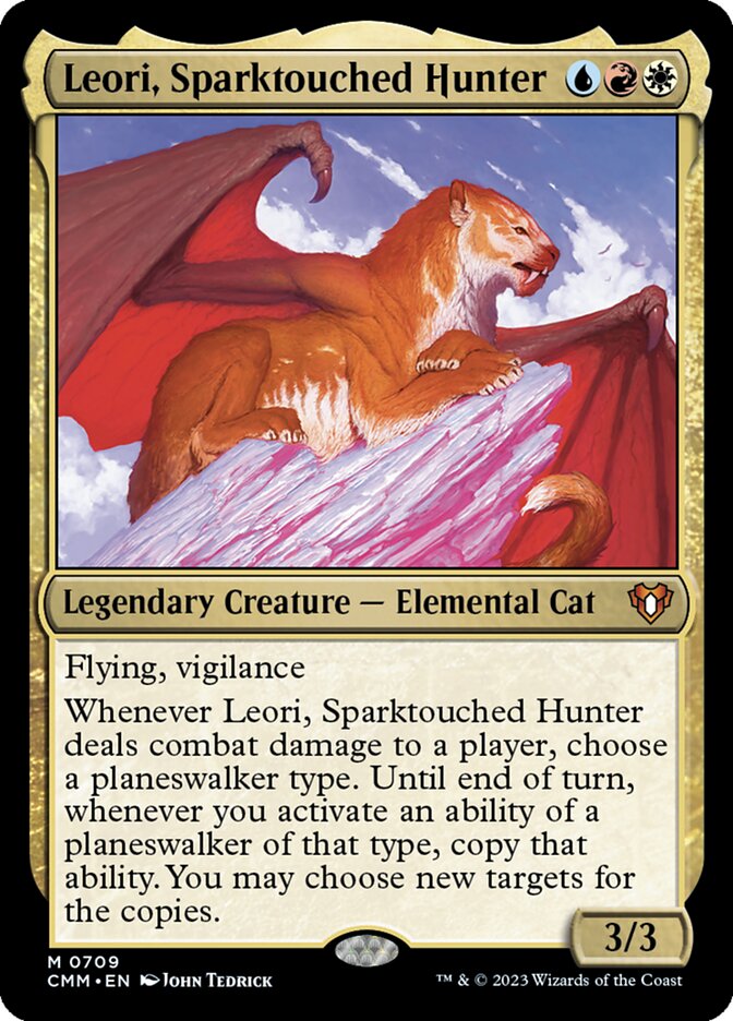 Leori, Sparktouched Hunter 709/451 (Commander Masters)  - Foil | Good Games North