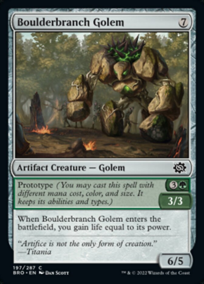 Boulderbranch Golem [The Brothers' War] | Good Games North