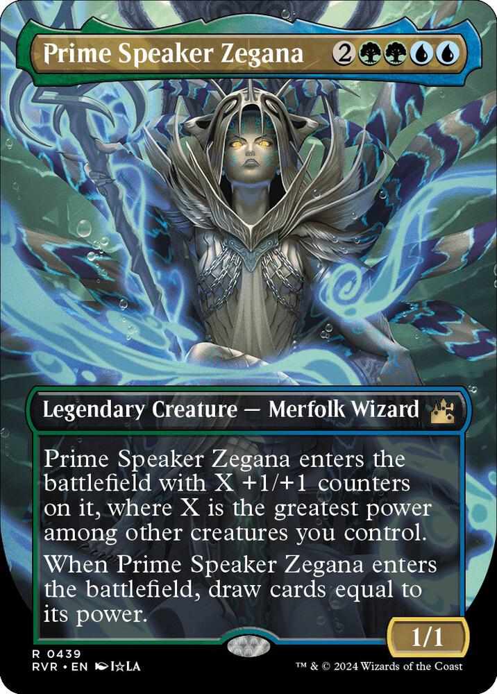 Prime Speaker Zegana 439/291 (Ravnica Remastered)  - Borderless Foil | Good Games North