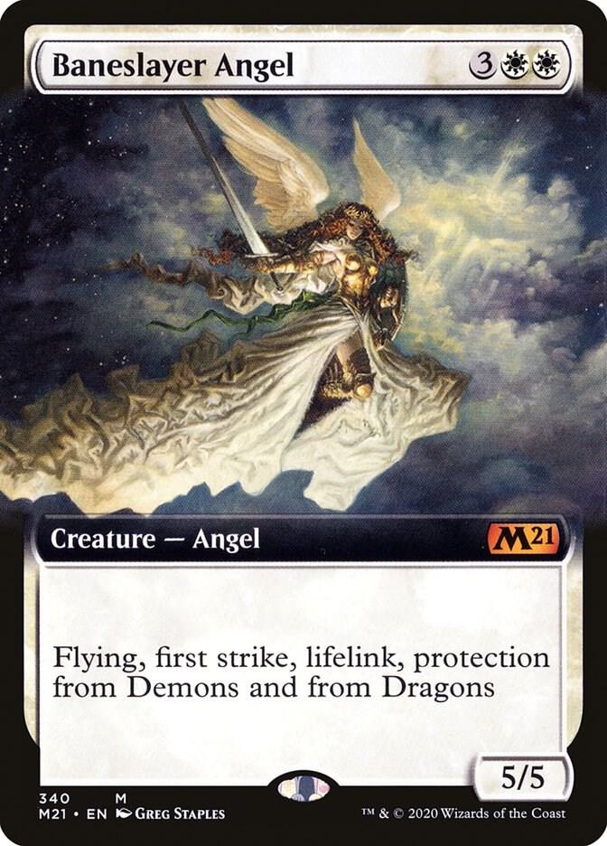 Baneslayer Angel 340/274 (Core Set 2021)  - Extended Art | Good Games North