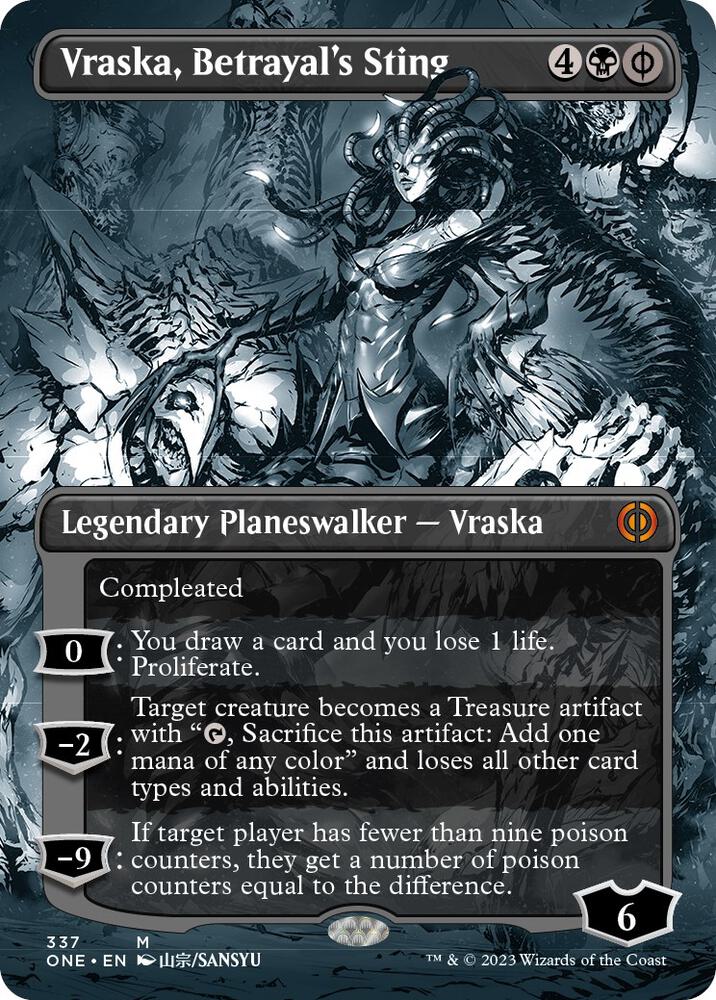 Vraska Betrayals Sting Borderless (Phyrexia: All Will Be One)  | Good Games North